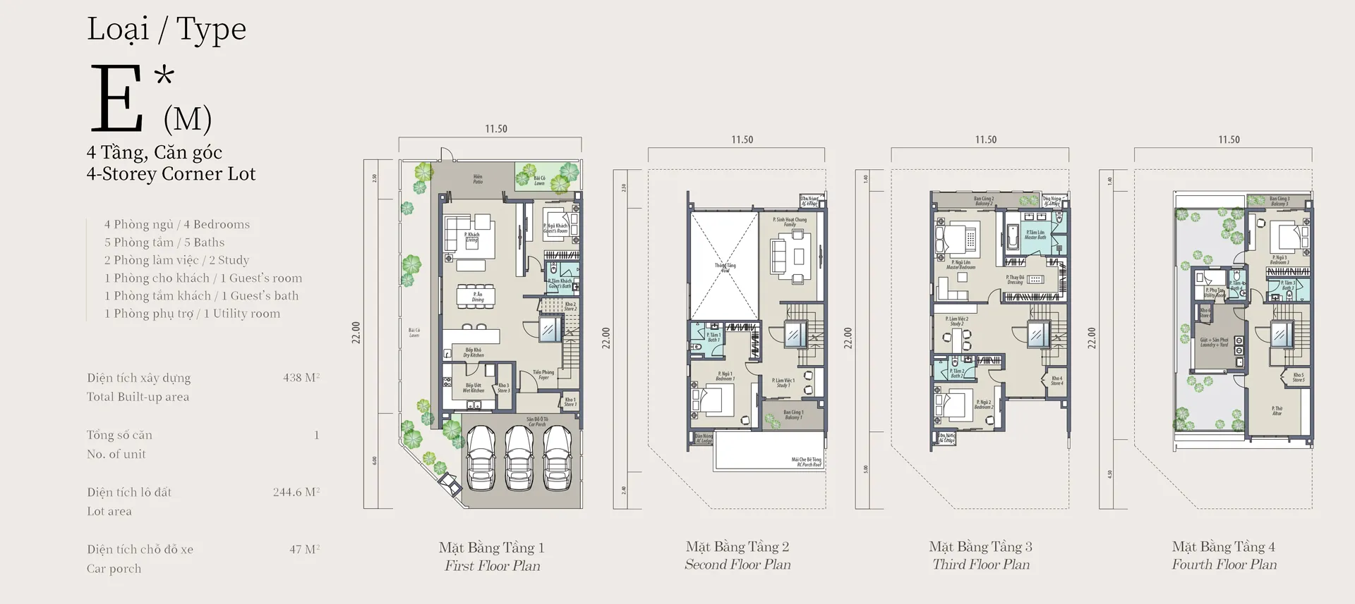 Mẫu E-M thang máy kính The Mansions ParkCity Hanoi