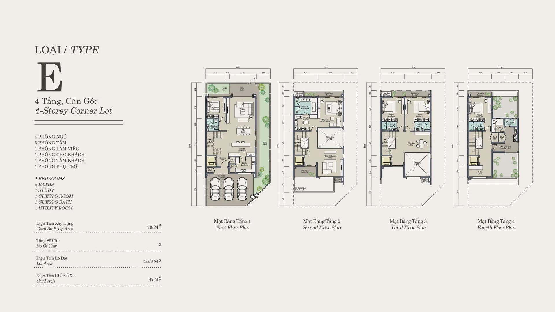 Mẫu E The Mansions ParkCity Hanoi