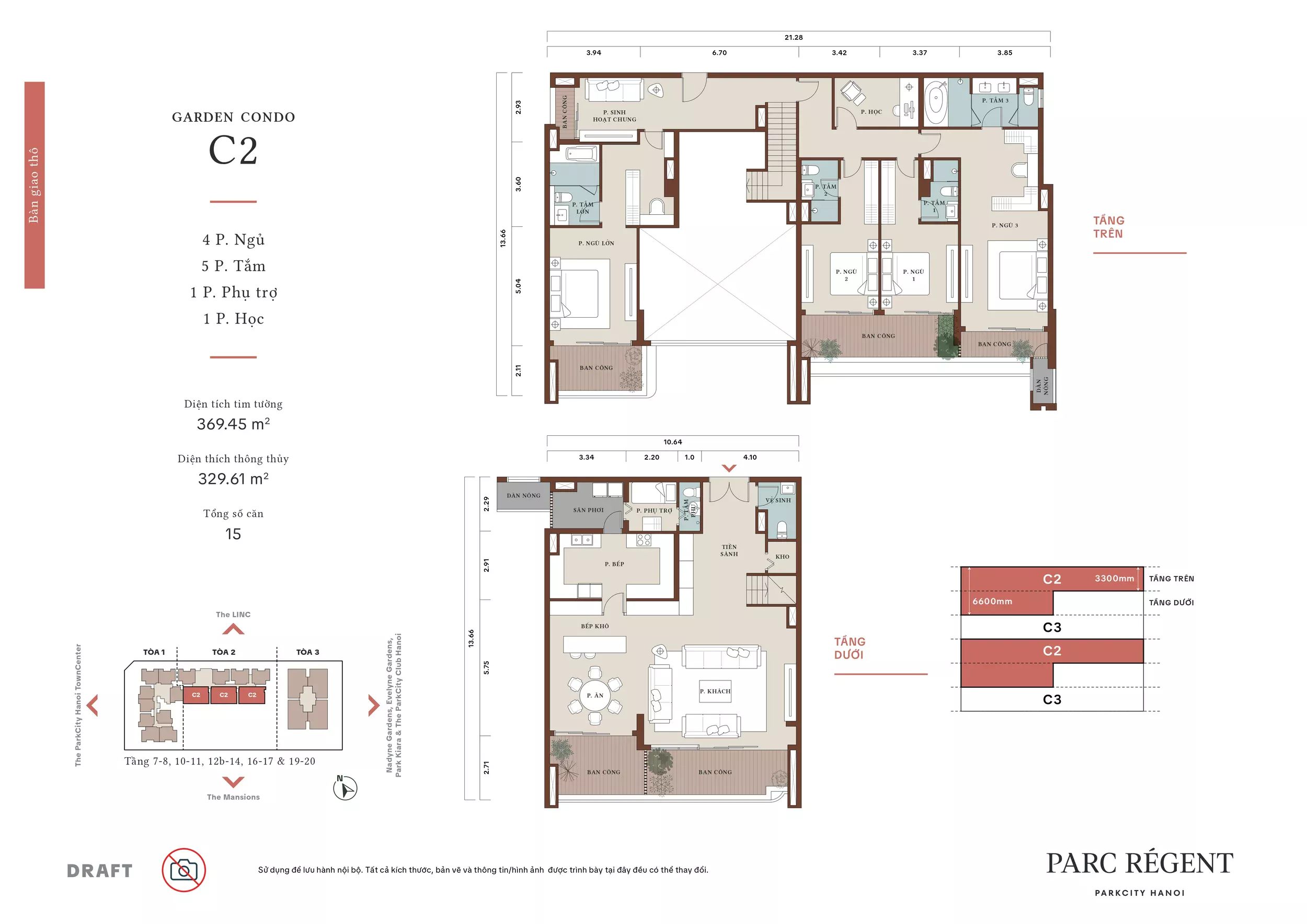 Mặt bằng căn hộ C2 Parc Régent