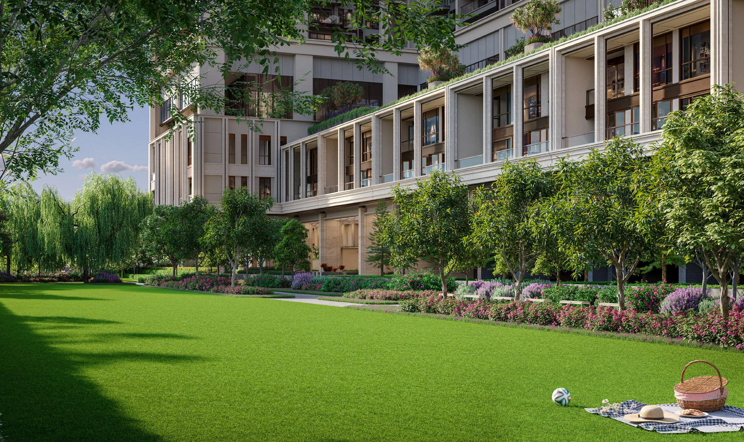 Phối cảnh không gian xanh Parc Régent ParkCity Hanoi