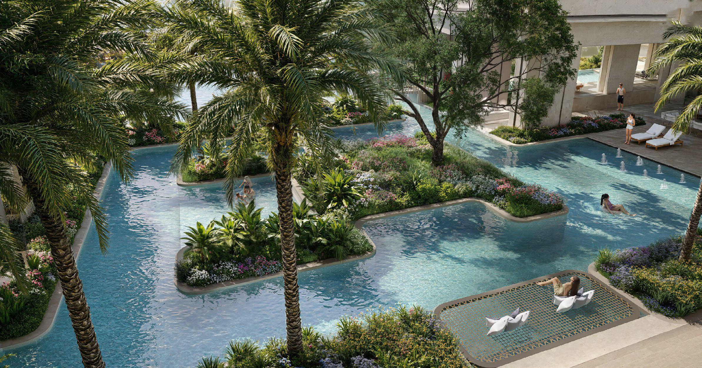 Phối cảnh bể lười tầng 5 Le Parc Place