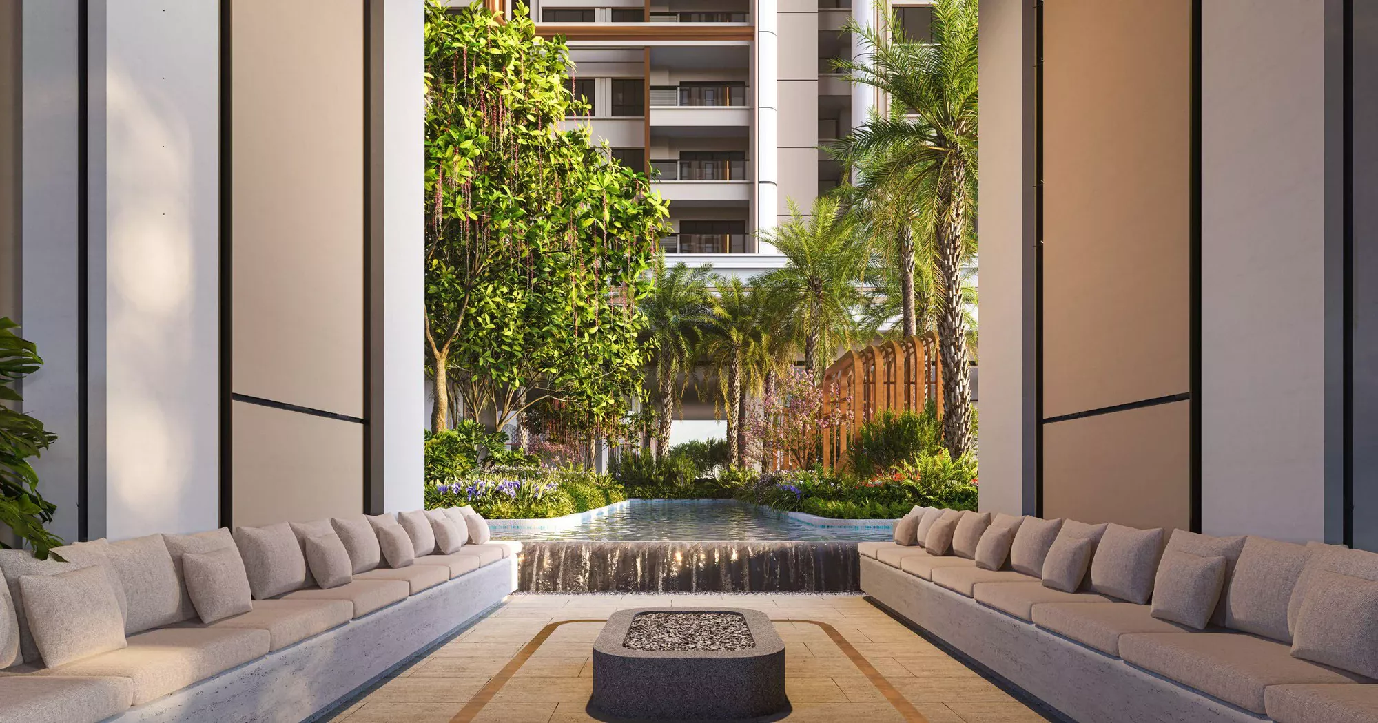 Phối cảnh bể ngâm thư giãn tầng 5 Le Parc Place