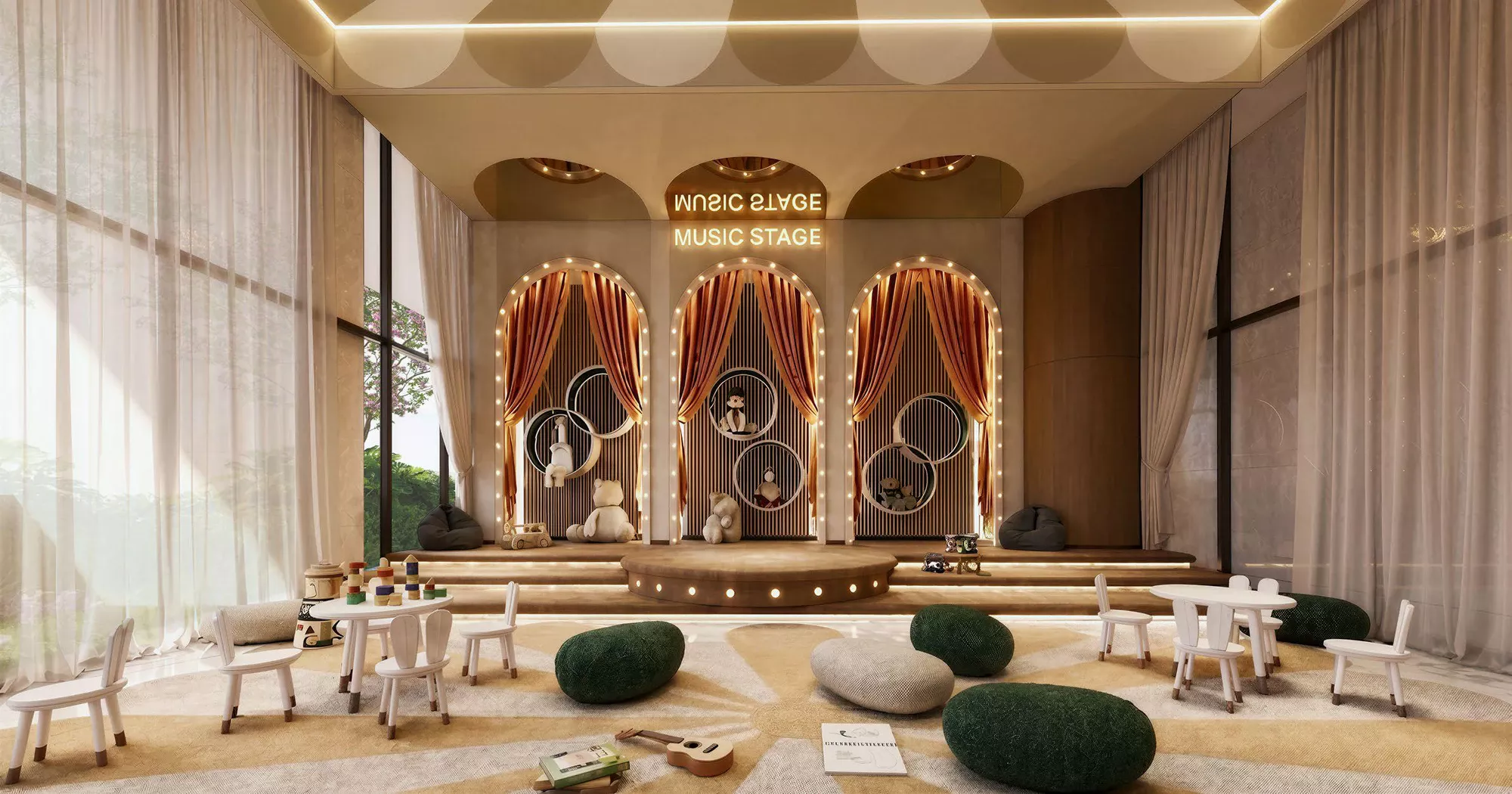 Phối cảnh phòng vui chơi trẻ em tầng 5 Le Parc Place