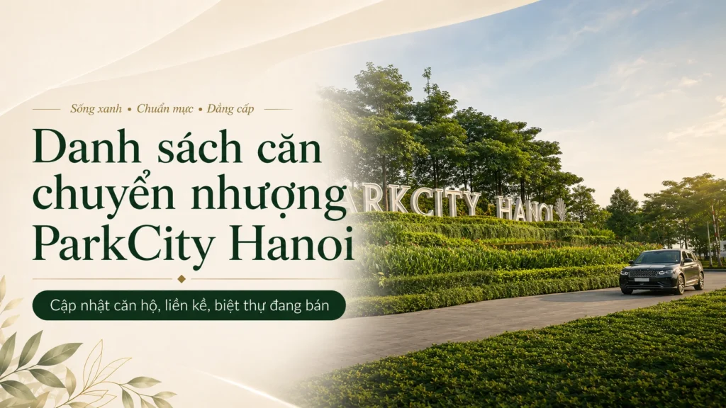 Chuyển nhượng ParkCity Hanoi
