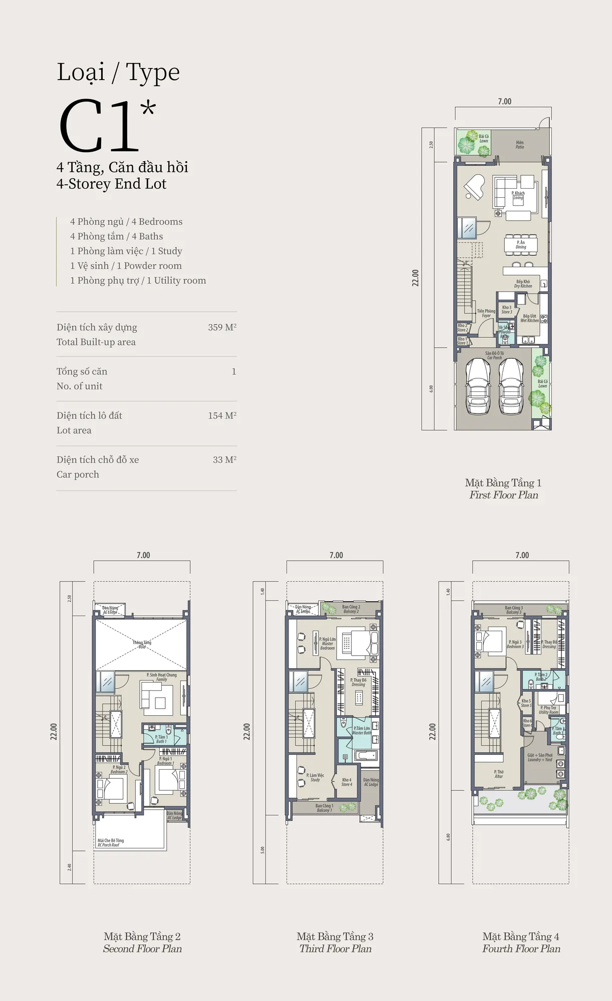 Mẫu C1 thang máy kính The Mansions ParkCity Hanoi