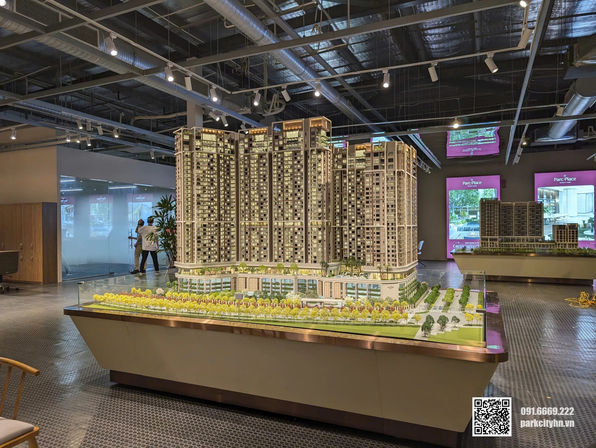 Toàn cảnh sa bàn Le Parc Place ParkCity Hanoi