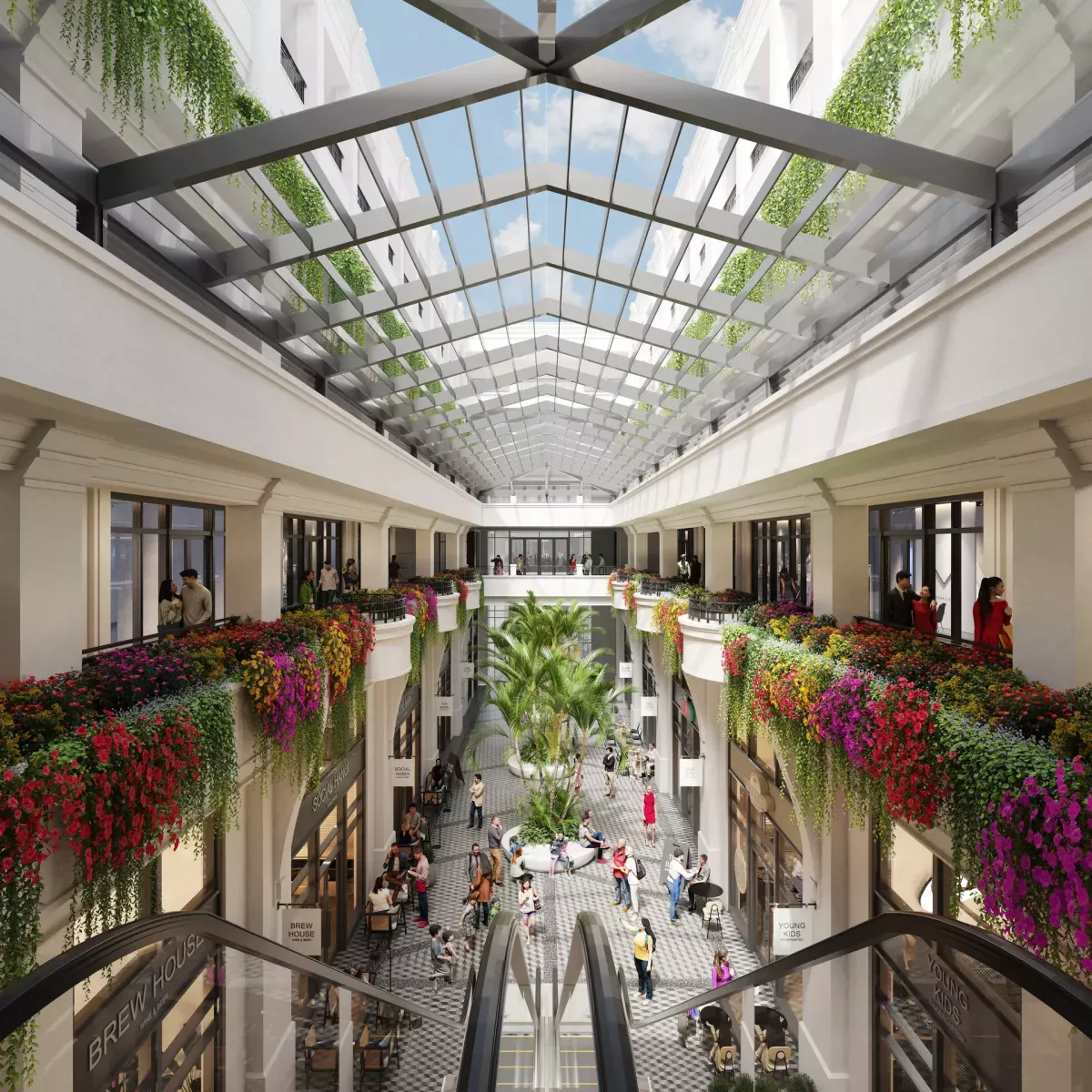 Mặt sau được trang bị thang cuốn